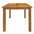thumbnail image 2 of Teak Wood Seville Outdoor Patio Counter Height Bistro Table - 27 inch, 2 of 5