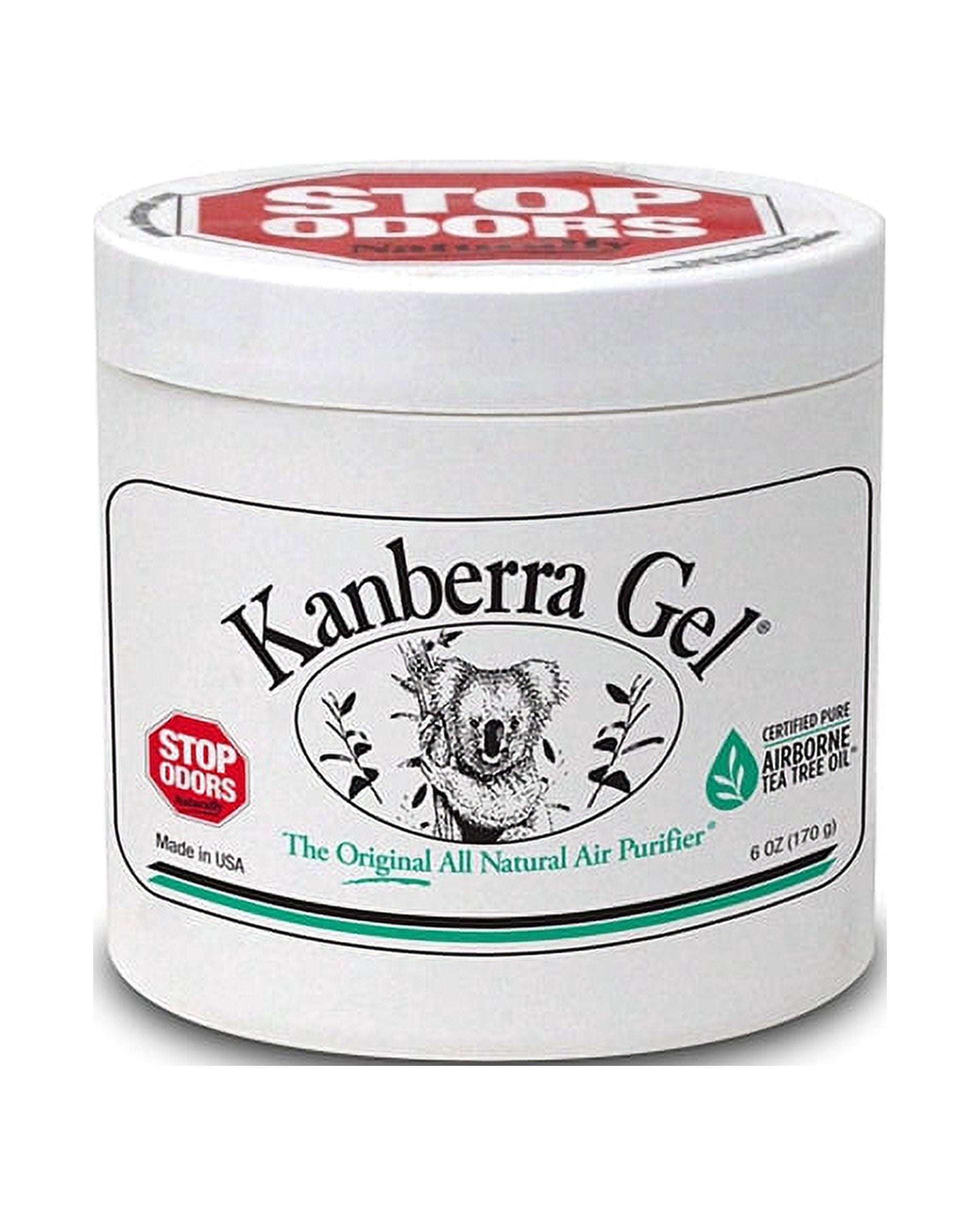 Kanberra Gel Air Freshener, All Natural Odor Removing Gel Air Purifier with Pure Tea Tree Oil, 6 oz