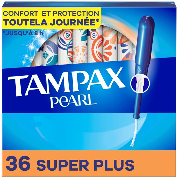 Tampax Pearl Tampons, with LeakGuard Braid, Super Plus Absorbency