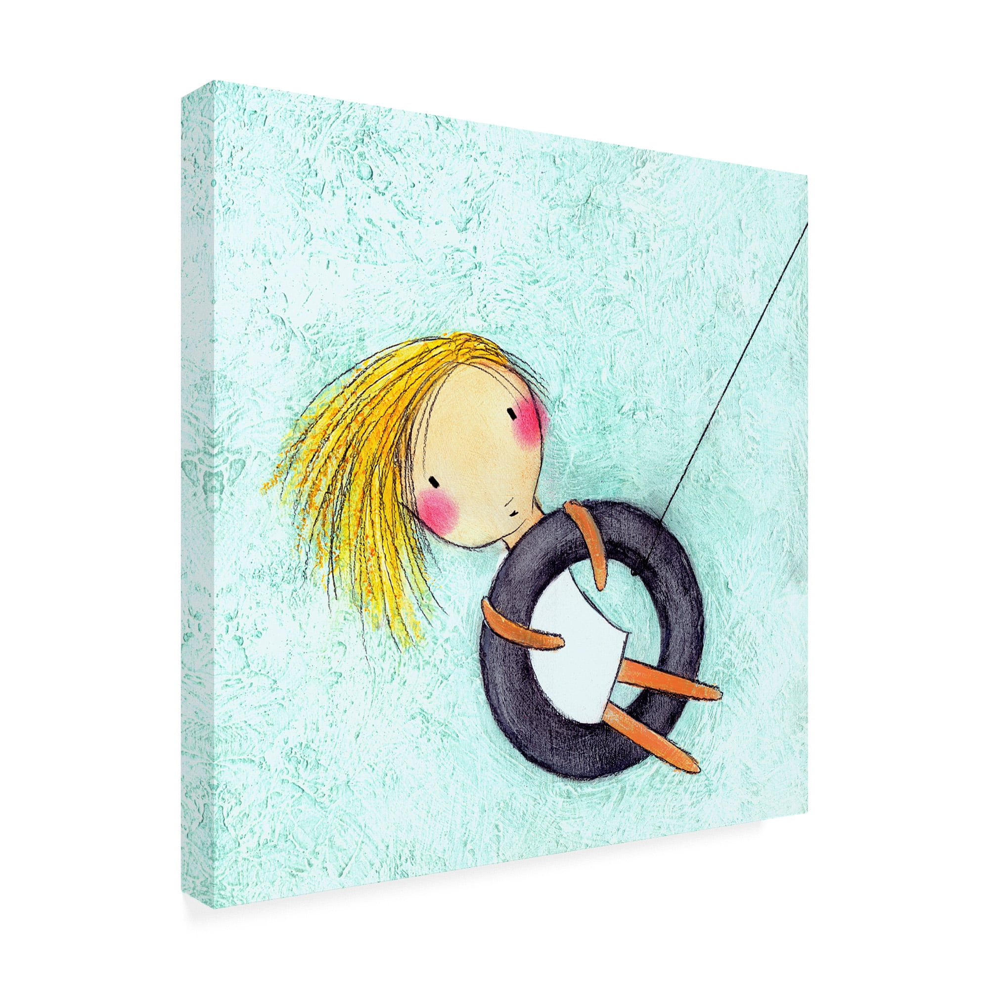 Trademark Fine Art 'Tire Swing' Canvas Art by Carla Sonheim