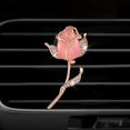 thumbnail image 4 of Dww-lot de 3 Clips de Ventilation pour Climatisation de Voiture (fleurs Roses), Clips D'aration pour Voitures, Clips pour Grille D'aration de Voiture, 4 of 5