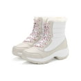 thumbnail image 3 of Wazshop Womens Mid-Calf Warm Snow Boots Waterproof Outdoor Non-Slip Winter Shoes Size 4.5-10, 3 of 9