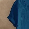 thumbnail image 4 of DPTALR Blouse Tunique Décontractée pour Femmes Grande Taille Col Rond Imprimé Boutons Amples, 4 of 4