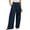 Navy, variant on Arlun Pull on Dress Pants for Women Wide Leg Stretchy Work Office Trousers High Waisted Business Casual Loose Lightweight Comfy Slacks 2025 Simple Stylish Pants with Pockets Yellow XL