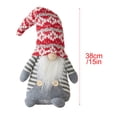 thumbnail image 3 of Fwttom Cadeau Chapeau Tricoté Rouge Ornement Poupée Rudolph Ornement Poupée Couple, 3 of 3