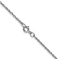thumbnail image 4 of Auriga Fine Jewelry 14K White Gold Carded .95 mm Cable Rope Chain Necklace for Women 18", 4 of 6