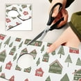 thumbnail image 6 of Yayeee Faucet Mat for Kitchen Sink 14.7" Diatomite Long Splash Guard Pad, Green Christmas House, 2 Pack, 6 of 7