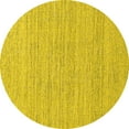 thumbnail image 1 of Ahgly Company Indoor Round Oriental Yellow Industrial Area Rugs, 8' Round, 1 of 4