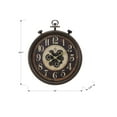 thumbnail image 2 of 24" Large Vintage Stopwatch-Style Wall Clock, Industrial Steampunk Moving Gears Wall Clock, Silent Non-Ticking Large Retro Wall Clock with Bronze Finish for Living Room, Office, Farmhouse Decor, 2 of 4