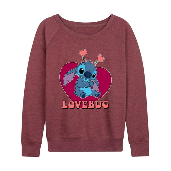 Lilo & Stitch - Lovebug Stitch - Women's Lightweight French Terry Long Sleeve Shirt
