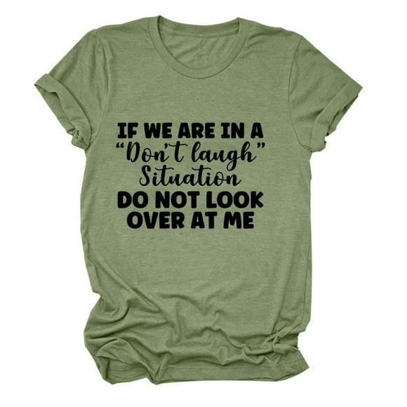 GDREDA Women Casual Letter Print Short Sleeve Round Neck Loose Splice T-Shirt Blouse Tops Mesh Shirt Women