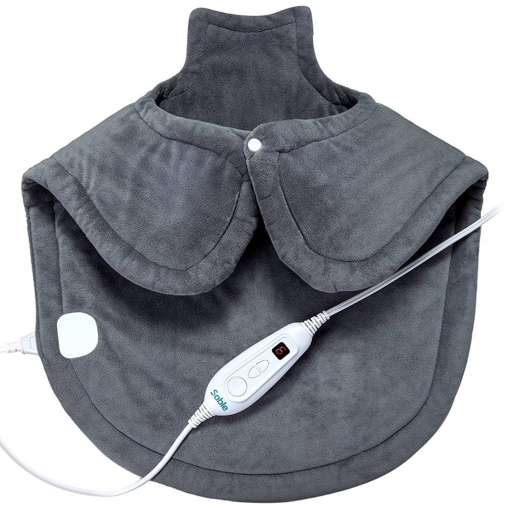 Sable Electric Extra-Long Heating Pad for Back Shoulders Pain Relief ,FDA Registered, ETL Certified