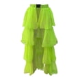 thumbnail image 4 of JIAYUE Women's Skirts Ankle-Length Party Style Mesh Patchwork Ball Gown Solid Color Prom Dresses Cozy Female Skirt, 4 of 4