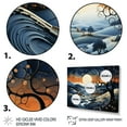 thumbnail image 3 of Designart "Countryside Twilight Blues horizon III" Modern Floater Framed Wall Decor, 3 of 7