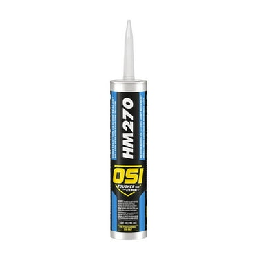 OSI HM270 Clear Silicone Construction Sealant 10-Fluid Ounce Cartridge 1494045