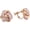 Pink, variant on Gold Plated Love Knot Shape Clip on Earrings No Pierced for Women Luxury Screw Clip Earrings
