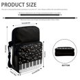 thumbnail image 6 of POLERO Piano Musical Notes Pattern Lightweight Crossbody Bag, Polyester Crossbody Purse Portable Crossbody Bags for Travel Shopping, 6 of 8