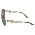 thumbnail image 3 of Versace 0VE2160 13485A Gold Aviator Sunglasses, 3 of 5