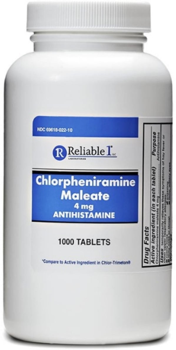 Chlorpheniramine Maleate 4 Mg / Basically chlorpheniramine is an