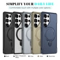 thumbnail image 7 of Dteck Magnetic Stand for Samsung Galaxy S25 Ultra Case, Fit for MagSafe, Military Grade Shockproof S25 Ultra Phone Case 6.9" with Ring Holder Kickstand,Black, 7 of 7