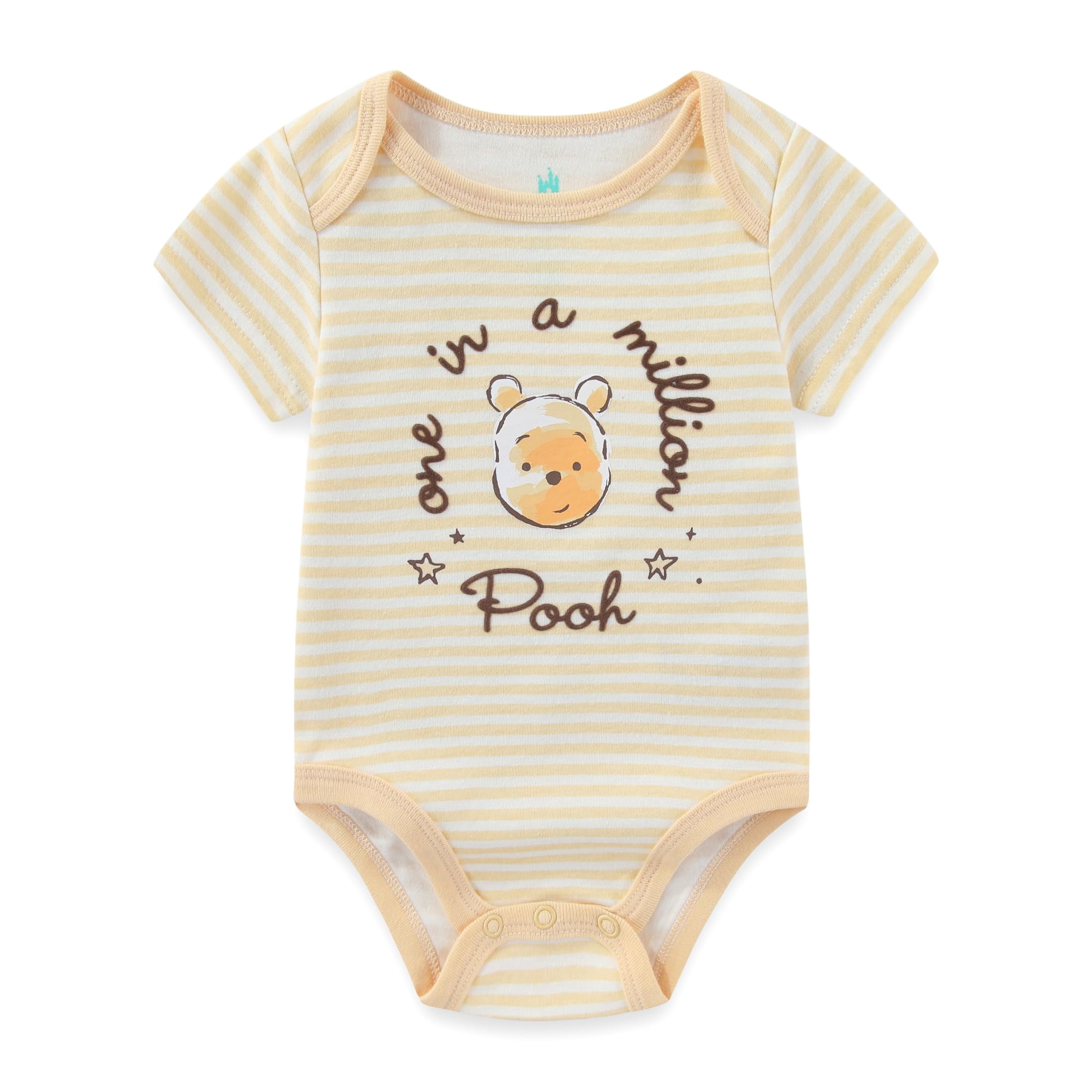 Disney Winnie the Pooh Bodysuit (Baby Boys), 3 Pack, Sizes 3M-12M