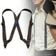 thumbnail image 3 of Tirantes para hombre, correas elásticas duraderas, versátiles, cómodos, cinturón trasero, pantalones, tirantes para bodas, disfraces, negocios, coro, Café Yinane Tirantes para hombre, 3 of 8