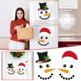 thumbnail image 6 of CxhicLuv Christmas Snowman Magnetic Refrigerator Sticker, DIY Holiday Decorations for Garage Door & Wall, Reflective Christmas Decor with Magnetic Snowman Face for Indoor & Outdoor Holiday Decor, 6 of 9