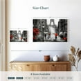 thumbnail image 4 of Elephant Stock Paris Rainy Day Wall Art - Horizontal Canvas Wall Art - Living Room Wall Decor - City Canvas - Red And Gray Decor - 24" x 16", 4 of 8