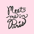 thumbnail image 3 of Dos Santos, Bella 12x12 Black Modern Framed Museum Art Print Titled - Meet Me In Paris, 3 of 5