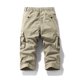 thumbnail image 4 of Multi Bolsillo Cargo Pantalones para Hombres Estiramiento Casual Cordón Clásico Pantalones Cortos de Verano con Bolsillos Múltiples, Pantalones Cortos de Cintura Elástica, 4 of 9