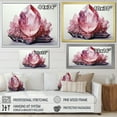 thumbnail image 4 of Designart "Rose Quartz Spiritual Stone" Spiritual Stone Floater Framed Canvas Art Print, 4 of 7