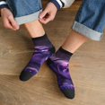 thumbnail image 3 of Pofeuu Purple Hippo In Water Print 30cm Socks, Adult Running Hiking Socks for Youth and Adult, 3 of 7