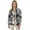 Multicolor YDL3, variant on Women's Casual Plaid Shacket Long Sleeve Button Down Flannel Shirts Jacket Coats with Side Pockets