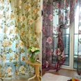 thumbnail image 4 of Tulle transparent curtain floral pattern valance drape polyester living room, 4 of 5