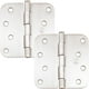 thumbnail image 1 of Bisagras para puerta Stone Harbor Hardware, 10 x 10 cm, níquel satinado, paquete de 2, 1 of 4