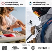 PHOOZY Thermal Phone Case - Apollo Series : Cell Phone Pouch Prevents Overheating from Sun Exposure, Extends Battery Life, Provides Drop Protection and Floats in Water (LARGE - Silver)