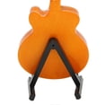 thumbnail image 3 of Wooden Miniature Gold Hollow Electric Guitar Model with Stand Mini Musical Instrument Model 7.1 Inch, 3 of 4