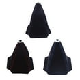 thumbnail image 4 of mmirethe Universal Gear Shift Collars Boot Suede Shifter Knobs Cover Gaiter Lever Handbrake Car Accessories Red Line, 4 of 6