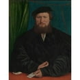 thumbnail image 2 of Hans Holbein The Younger 20x24 Gold Ornate Framed and Double Matted Museum Art Print Titled - Derick Berck of Cologne (1536), 2 of 4