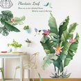 thumbnail image 3 of Green Banana Leafs Plant Pegatinas de pared removibles Calcomanías Inicio Afortunado Sencillez, 3 of 5