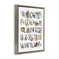 thumbnail image 2 of Stupell Industries Bohemian Boho Animals Alphabet Brown Floating Frame Canvas Art, 25 x 31, by Erica Billups, 2 of 7