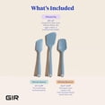 thumbnail image 2 of GIR Get it Right Ultimate 3 Piece Silicone Kitchen Utensils Set Heat Resistant Up To 425°F Silicone Spatula, Flip & Spoonula as Kitchen Tools, Slate, 2 of 6