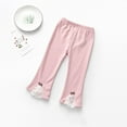 thumbnail image 2 of BULLPIANO Kids Girls Leggings Toddler Baby Footless Skinny Pants Little Girls Bow Legging Trousers 1-8 Y, 2 of 7