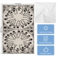 thumbnail image 5 of Halloween 1 Pack Kitchen Towel, Water Absorbent Dish Towel, Vintage Skeleton Retro Beige Fall Holiday Decorative Hand Towels - Quick Drying Cloth for Cooking Baking, 18x28 Inch, 5 of 8
