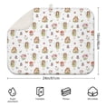 thumbnail image 2 of White Fairy Cottage Princess Pattern Dish Drying Mat for Kitchen 1 Pack, Ultra Absorbent Microfiber Dishes Drainer Mats,18"x24", 2 of 4
