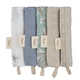 thumbnail image 4 of Crane Baby Wash Cloth Set, 100% Cotton Baby Washcloths, Set of 5 Baby Washcloths, Sea Life Starfish Theme, Baby Washcloths For Newborn, Muslin Baby Washcloths, Newborn Baby Gift, Baby Registry Gift, 4 of 8