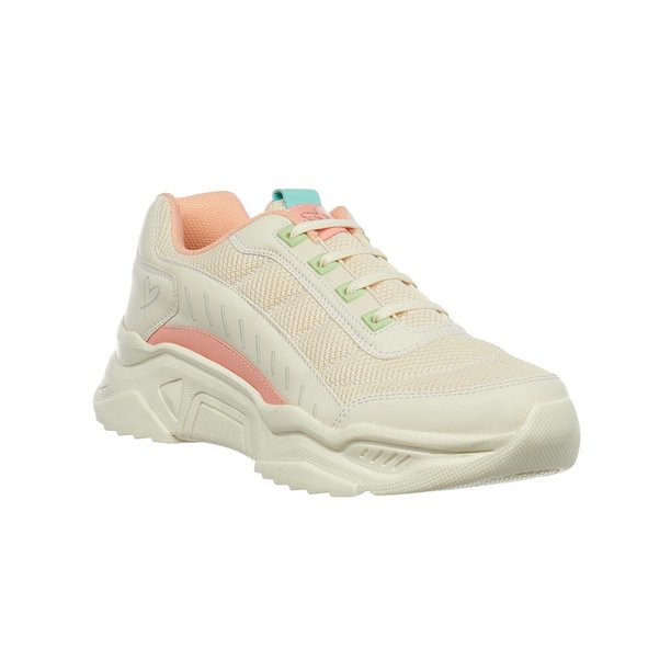 Tenis Para Mujer Moda Juvenil Casuales Textil Latte Básicos blanco 26 Miss Pink 024D2E