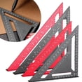 thumbnail image 4 of Carpenter Square 12 Inch,Aluminum Square Carpenter Measuring Layout Tool,Alloy Metal Triangle Ruler Imperial Protractor for Woodworking and Carpentry, Rafter Square for Angle Drawing, 4 of 8