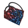 thumbnail image 5 of Vsdgher Red And Blue Lightning Print Insulated Reusable Bags with Sturdy Zipper and Handles, Foldable Totes for Hot or Cold Food Bring or Delivery, 5 of 8