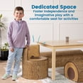 thumbnail image 4 of ECR4Kids SoftZone Tree Log Chair, Chocolate, 1, 4 of 9